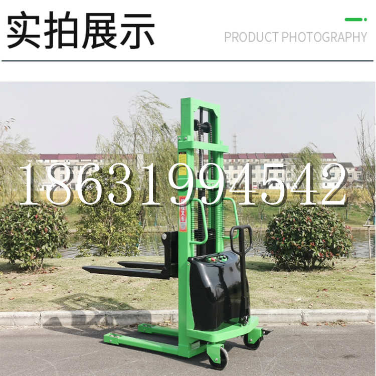 矿区电动叉车堆高车液压铲车电瓶1吨2吨站驾步行式小型全自动叉车